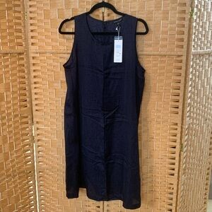 Eileen Fisher Silk Organic Cotton Dash Dress